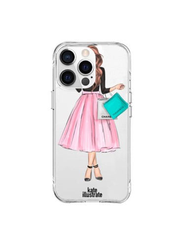 Coque iPhone 15 Pro Max Shopping Time Transparente - kateillustrate