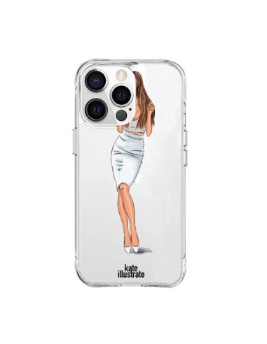 Cover iPhone 15 Pro Max Ice Queen Ariana Grande Cantante Trasparente - kateillustrate
