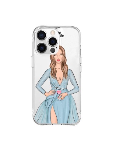 Coque iPhone 15 Pro Max Cheers Diner Gala Champagne Transparente - kateillustrate