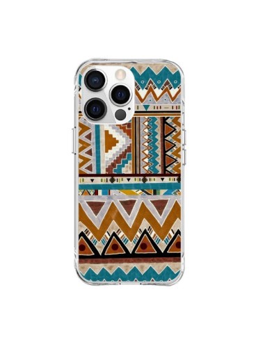 Cover iPhone 15 Pro Max Azteco Verde Marrone - Kris Tate