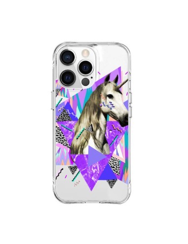 Cover iPhone 15 Pro Max Unicorno Azteco Trasparente - Kris Tate