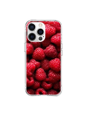 Coque iPhone 15 Pro Max Framboise Raspberry Fruit - Laetitia