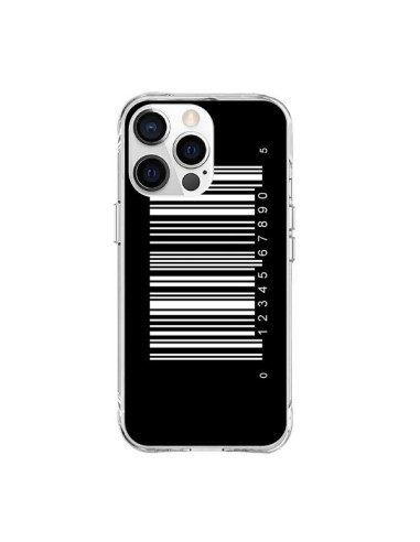 Cover iPhone 15 Pro Max Codice a Barre Bianco - Laetitia