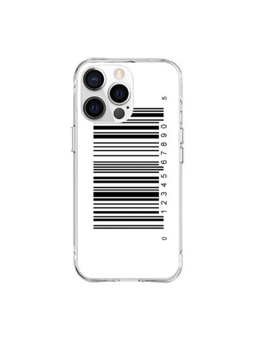 Coque iPhone 15 Pro Max Code Barres Noir - Laetitia
