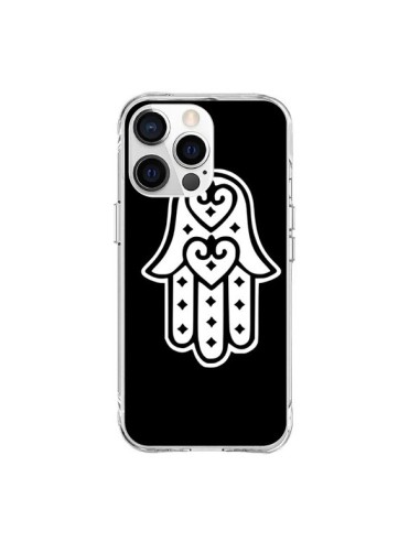 Coque iPhone 15 Pro Max Main de Fatma Oeil Noir - Laetitia