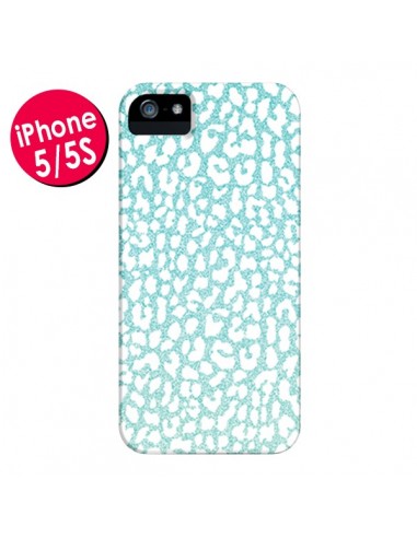 Coque Leopard Winter Mint pour iPhone 5 et 5S - Mary Nesrala