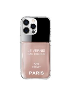 iPhone 15 Pro Max Case Nail polish Paris Frenzy Beige -...