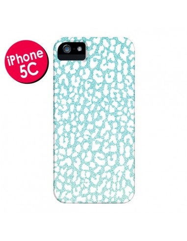 Coque Leopard Winter Mint pour iPhone 5C - Mary Nesrala
