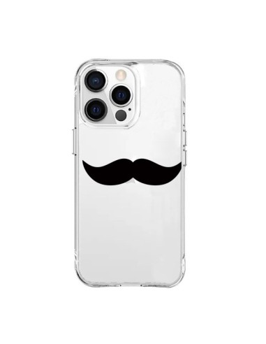 Coque iPhone 15 Pro Max Moustache Movember Transparente - Laetitia