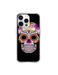 Cover iPhone 15 Pro Max Teschio Messicano Multicolore -...