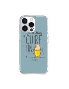 Coque iPhone 15 Pro Max Va te faire cuir un oeuf gris -...