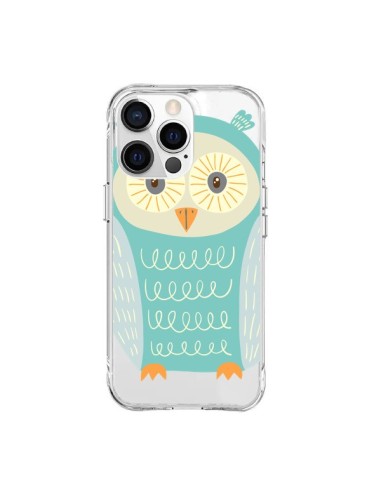 Coque iPhone 15 Pro Max Hibou Owl Transparente - Petit Griffin