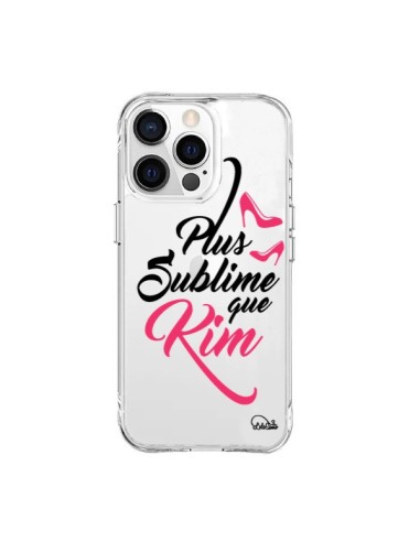Coque iPhone 15 Pro Max Plus sublime que Kim Transparente - Lolo Santo