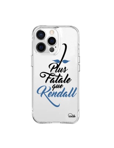 Cover iPhone 15 Pro Max Plus Fatale que Kendall Trasparente - Lolo Santo