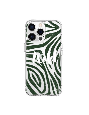 Coque iPhone 15 Pro Max Wild Zebre Jungle Transparente - Lolo Santo