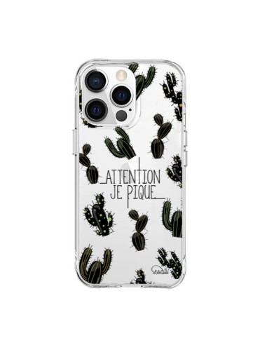 Coque iPhone 15 Pro Max Cactus Je Pique Transparente - Lolo Santo