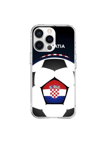 Coque iPhone 15 Pro Max Croatie Ballon Football - Madotta