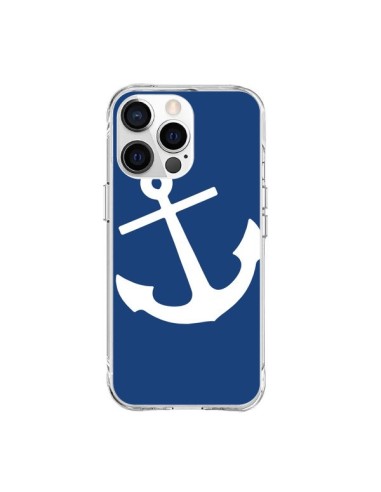 Coque iPhone 15 Pro Max Ancre Navire Navy Blue Anchor - Mary Nesrala