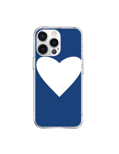 Coque iPhone 15 Pro Max Coeur Navy Blue Heart - Mary Nesrala
