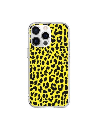 Coque iPhone 15 Pro Max Leopard Jaune - Mary Nesrala