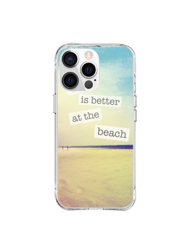 Coque iPhone 15 Pro Max Life is better at the beach Ete Summer Plage - Mary Nesrala