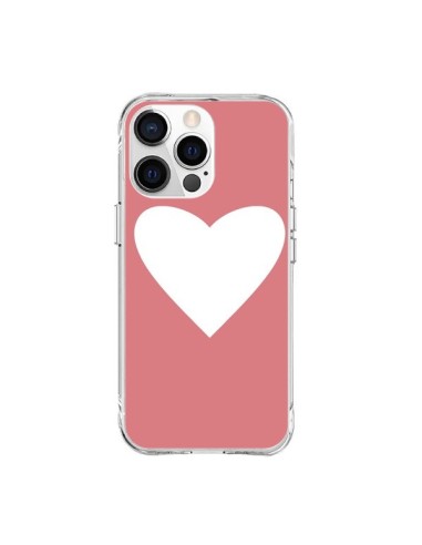 Coque iPhone 15 Pro Max Coeur Corail - Mary Nesrala