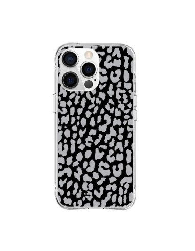 Coque iPhone 15 Pro Max Leopard Gris - Mary Nesrala