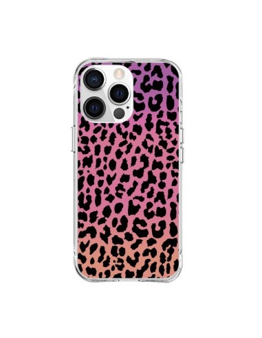 Coque iPhone 15 Pro Max Leopard Hot Rose Corail - Mary Nesrala