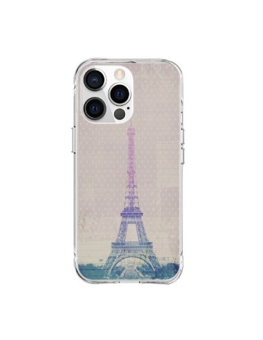 Coque iPhone 15 Pro Max I love Paris Tour Eiffel - Mary Nesrala