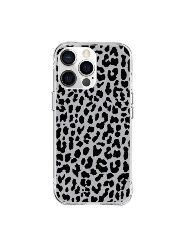 Coque iPhone 15 Pro Max Leopard Gris Neon - Mary Nesrala