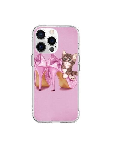 Coque iPhone 15 Pro Max Chaton Chat Kitten Chaussure Shoes - Maryline Cazenave