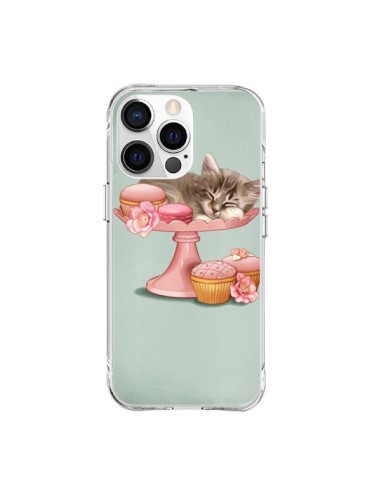 Coque iPhone 15 Pro Max Chaton Chat Kitten Cookies Cupcake - Maryline Cazenave