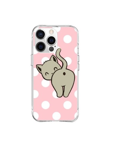 Coque iPhone 15 Pro Max Chat Chaton Pois - Maryline Cazenave