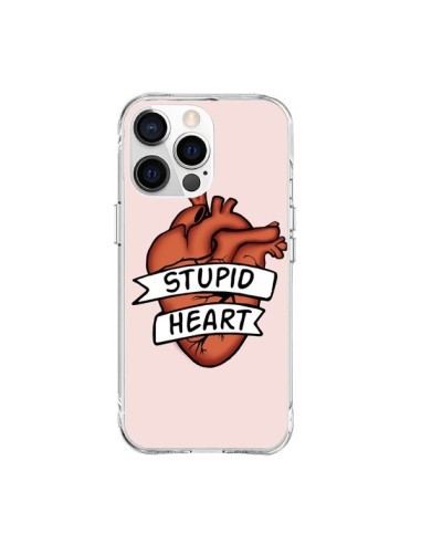 Coque iPhone 15 Pro Max Stupid Heart Coeur - Maryline Cazenave
