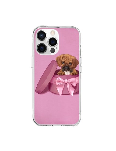 Coque iPhone 15 Pro Max Chien Dog Boite Noeud Triste - Maryline Cazenave