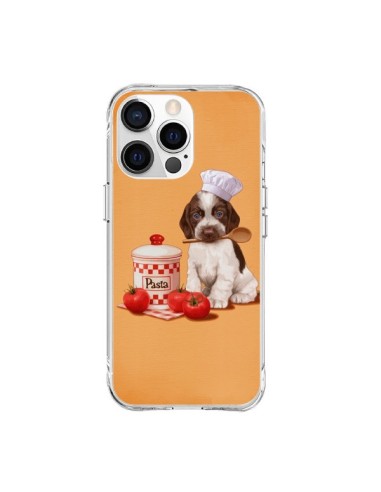 Coque iPhone 15 Pro Max Chien Dog Pates Pasta Cuisinier - Maryline Cazenave