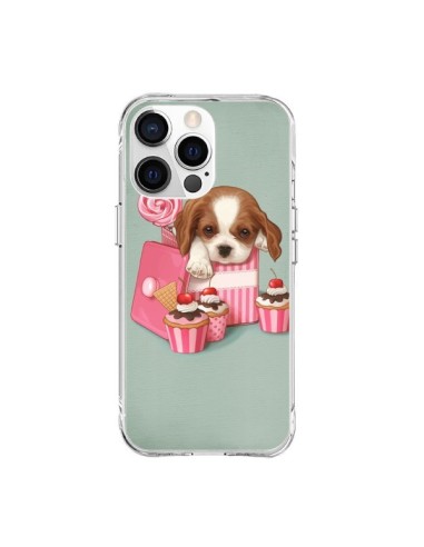 Coque iPhone 15 Pro Max Chien Dog Cupcake Gateau Boite - Maryline Cazenave