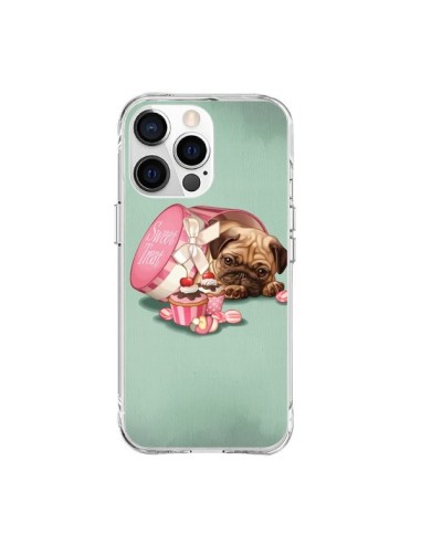 Coque iPhone 15 Pro Max Chien Dog Cupcakes Gateau Bonbon Boite - Maryline Cazenave