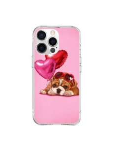 Cover iPhone 15 Pro Max Cane Occhiali Coeur Palloncini -...