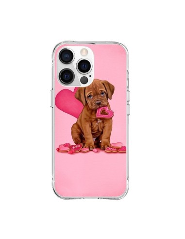 Coque iPhone 15 Pro Max Chien Dog Gateau Coeur Love - Maryline Cazenave