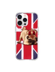Cover iPhone 15 Pro Max Cane Inglese UK British Queen...