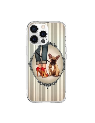 Coque iPhone 15 Pro Max Lady Jambes Chien Dog - Maryline Cazenave