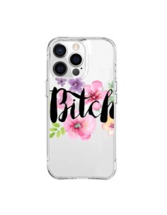 iPhone 15 Pro Max Case Bitch Flower Flowers Clear -...