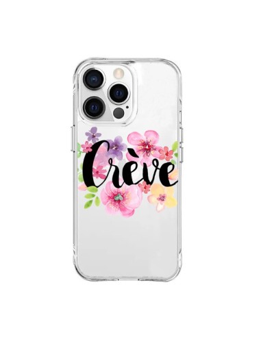 iPhone 15 Pro Max Case Crève Flowers Clear - Maryline Cazenave