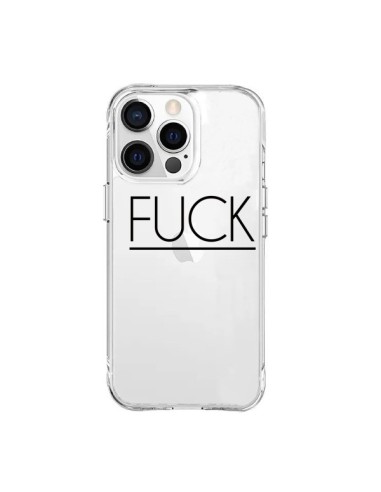 Coque iPhone 15 Pro Max Fuck Transparente - Maryline Cazenave