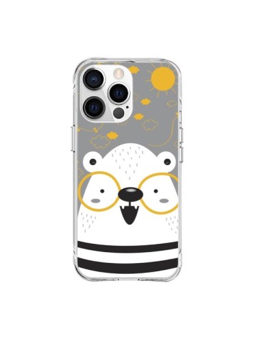 Cover iPhone 15 Pro Max Orso con occhiali - Maria Jose Da Luz