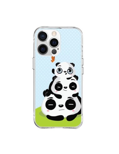 Coque iPhone 15 Pro Max Panda Famille - Maria Jose Da Luz