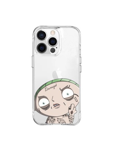 Coque iPhone 15 Pro Max Stewie Joker Suicide Squad Transparente - Mikadololo