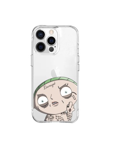 Cover iPhone 15 Pro Max Stewie Joker Suicide Squad Trasparente - Mikadololo