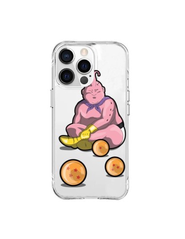 Cover iPhone 15 Pro Max Buu Dragon Ball Z Trasparente - Mikadololo